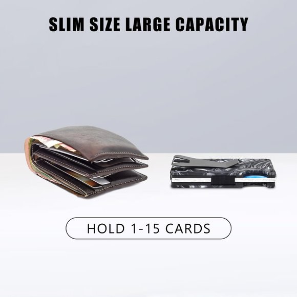 â¨â¨XFBouti Upgraded Colored Men's Money Clip Minimalist Slim Wallet - Picture 3 of 7